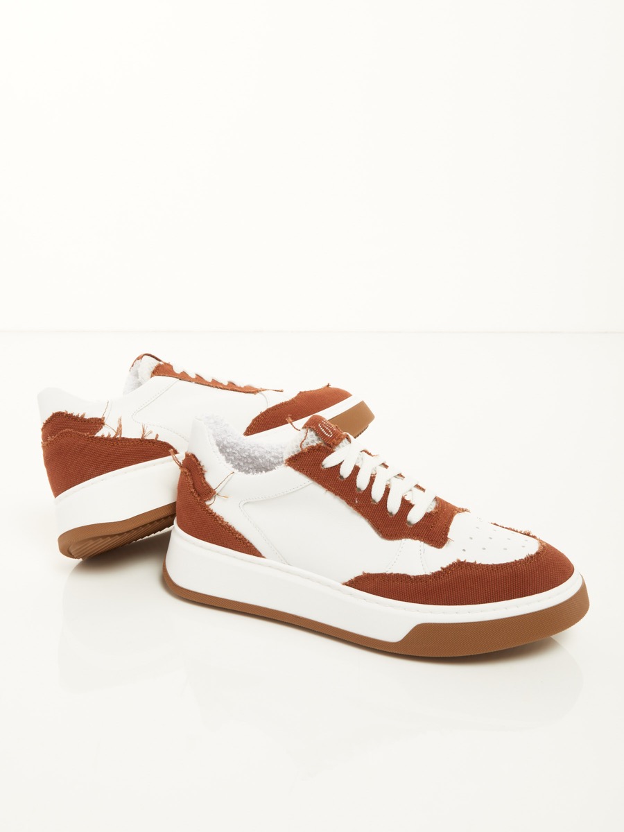 ovy&#232; shop Leather And Canvas Sneaker F0545554-0405